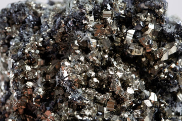 pyrite quartz stone rock mineral specimen geology gem