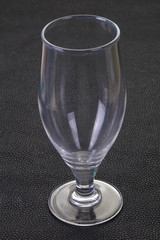Empty glass cup