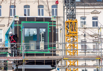 Rohbau einer Großbaustelle