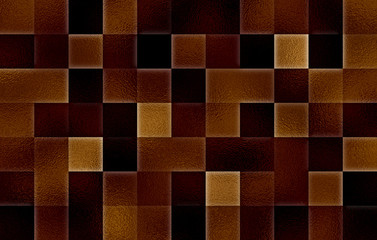 Gradient geometric square blocks. Glass texture. Abstract background