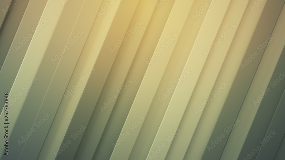 Poster yellow background with diagonal stripes 3d rendering