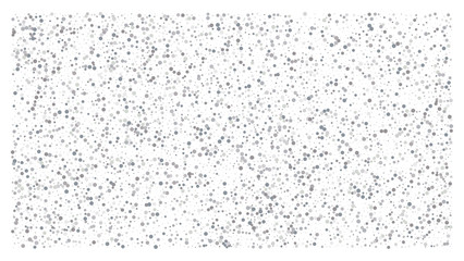 Silver polka dot small confetti on white background