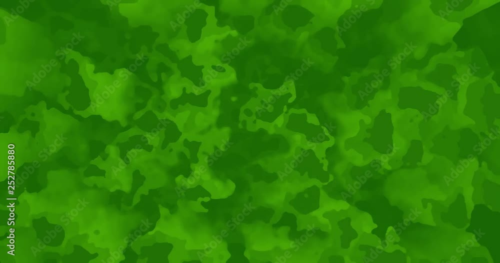 Aufkleber 60fps abstract cg pulsating colorful loopable background - green biological seamless loop 4k animati