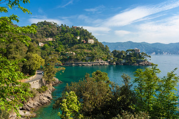 View of the Liguria in Italy