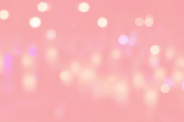 pink bokeh blurred abstract light wallpaper background.