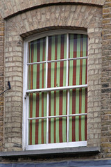 Striped Curtains Window