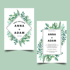 greenery from wedding invitations