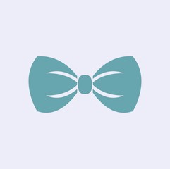 Illustration of bow tie icon on white background