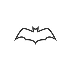 Bat animal icon design template vector isolated