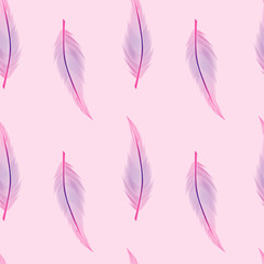 Feather seamless pattern