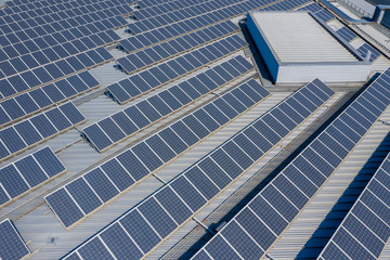 Obraz premium Solar Power panel on the roof top