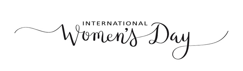 HAPPY WOMEN’S DAY Brush Calligraphy Banner