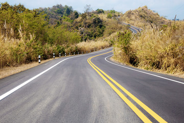 Street in countryside of asia.
