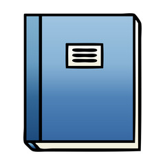 gradient shaded cartoon study book