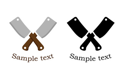 Knifes logo design. Vector illustration.