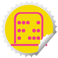 circular peeling sticker cartoon maths abacus