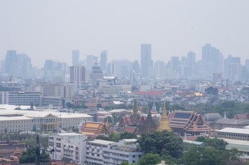 Fototapeta na wymiar Bangkok air pollution.