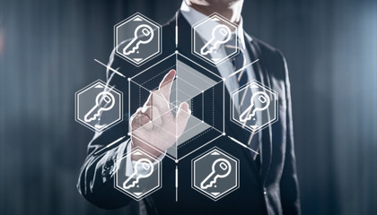 Key Keywords Icon Business Internet Technology Concept