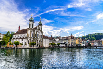 Jesuit Church, Jesuitenkirche in Lucerne, Luzern,  Switzerland