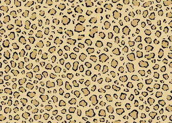 Nahtloses Leopardenmusterdesign, Vektorillustrationshintergrund. Pelztierhaut-Designillustration für Web-, Mode-, Textil-, Druck- und Oberflächendesign