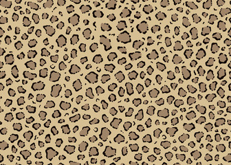 Seamless Leopard pattern design, vector illustration background. Fur animal skin design illustration for web, fashion, textile, print, and surface design