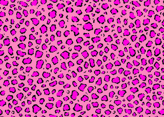 Pink Seamless Leopard pattern design, vector illustration background. Fur animal skin design illustration for web, fashion, textile, print, and surface design