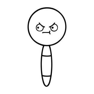 recommend clip art: line drawing cartoon magnifying glass