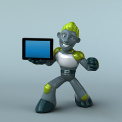 Green Robot - 3D Illustration