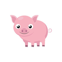 Cute pig icon