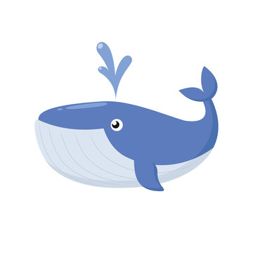 Cute whale icon
