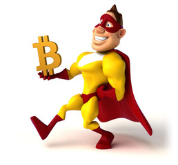 Fun superhero - 3D Illustration