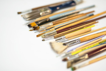 Obraz premium Paint Brushes in Assortment for Drawing and Design