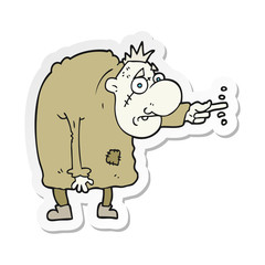 sticker of a cartoon igor