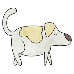 quirky hand drawn cartoon dog