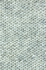 Grey Knitted Wool Background