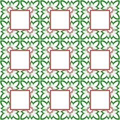 Seamless pattern. Seamless background floral with rectangle space