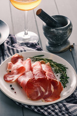 Jamon iberico slices