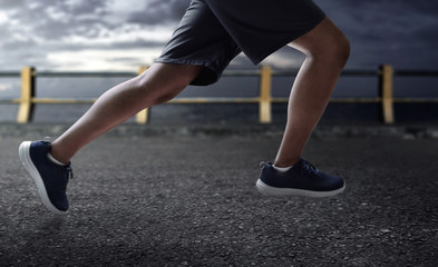 Man running outdoor