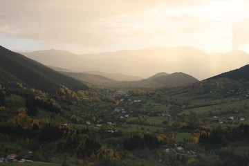 Autumn forest and village photos/savsat/artvin turkey 