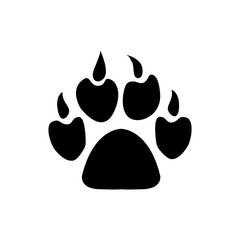 Animals footprints Paw icon. Vector