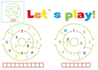 Play and write the words gymnastics and physics