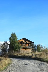 amazing village landscapes and wooden houses.savsat/artvin/turkey