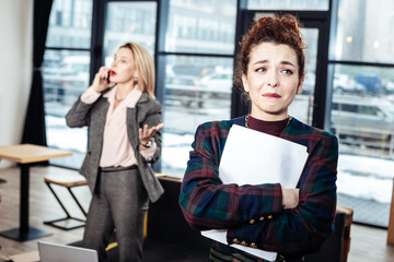 Secretary almost bursting into tears after awful job interview