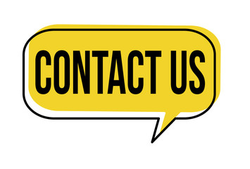Contact us speech bubble