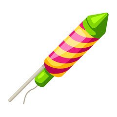 Illustration of colorful firework.