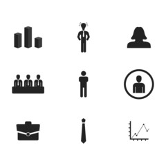 business icons set. Vector illustration