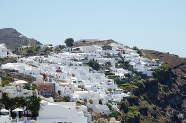 Village landscape over Oia – Greek island