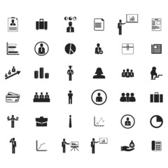 business icons set. Vector illustration