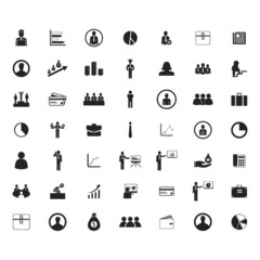 business icons set. Vector illustration