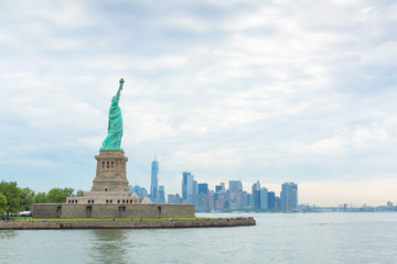 The Statue of Liberty on Liberty Island in New York